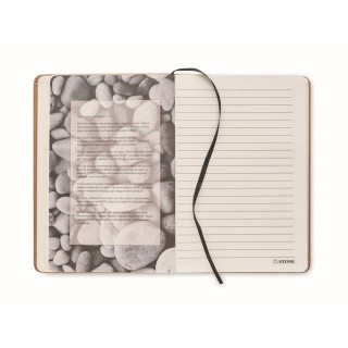 Libreta A5 cartón reciclado con hojas rayadas